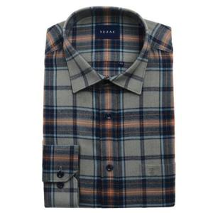 [예작]YJEWBR129_밑단 일자 기모 빅체크 일반핏 긴소매