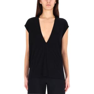 릭오웬스 릴리스 딥 V넥 슬리브리스 루즈 티셔츠 LI02E3210 RV0