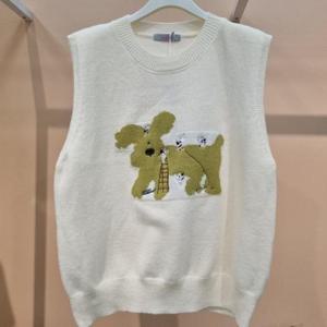 라티움 HC34 부드럽고 착용감좋은 올리 신축성 좋은 라운드 니트조끼 T2533vt06