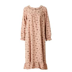 [비너스]면기모 부드럽고 따듯한 고양이나염 여성원피스파자마 VGN4552