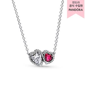 [판도라(주얼리)][백화점 보증서 제공] 할로우 하츠 펜던트 네크리스 393632C01-45