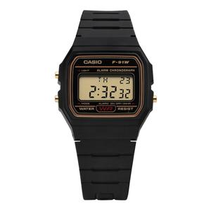 카시오 F-91WG-9QHDF (F-91WG-9Q) 디지털 스퀘어 빈티지 레트로 공용 우레탄시계