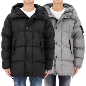 25FW 스톤아일랜드 와펜 패치 크링클랩스 후드 롱 패딩 2종 K2S154100012 S0A23