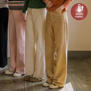 [저스트원] 포근골덴 4컬러 와이드팬츠(숏/롱)