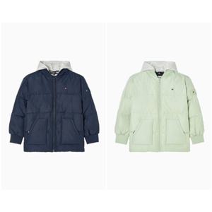 [타미힐피거칠드런TD] 플래그 자수 다운점퍼 (T42F7QJU210BT2)