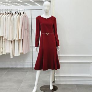 [미니멈]플레어 벨티드 원피스(MXDGWO0160RE)_IC