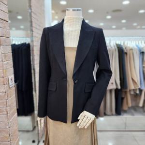 [JJ JIGOTT]JJ지고트 싱글 버튼 울 테일러드 재킷 GMCA0JK80_DG