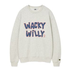 [와키윌리]와키윌리 부클 자수 맨투맨 라이트 그레이 WA2504CR11