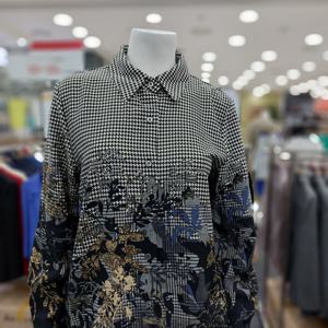 [아니베에프]카라넥 프린트셔츠 A39WBL540 _GN