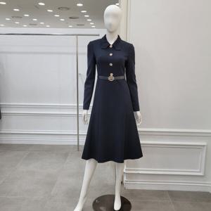 [미니멈]카라넥 버튼 플레어 원피스 (MXDAWO0150 MB2)_IC