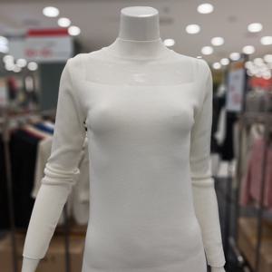 [아니베에프]하이넥 슬림핏 니트 티셔츠 A49KPO560_GN