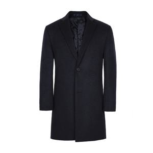 [ZEN]블루 멜란지 울 혼방 누빔 코트 ZSED33171BL