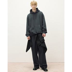 일꼬르소 25FW 워시드 에센셜 와이드핏 스웻 팬츠 블랙 IEPA5F201BK