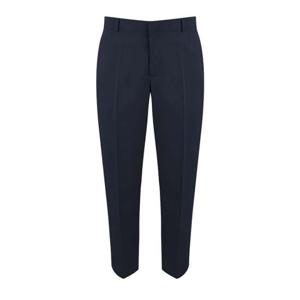 베이직 9부 옆밴딩 네이비 슬랙스_AJ993