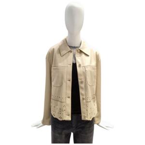 [페이지플린]카라넥 펀칭 레더 캐쥬얼 자켓 F5CJK510