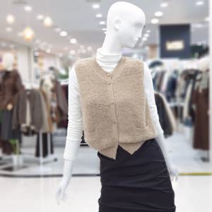 [ab.f.z]큐티 플리스 버튼 조끼 니트 FSPZZ4V34K