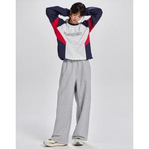 [리복]와이드핏 기모 스웨트 팬츠 - 멜란지 그레이 REPA5FN43G2