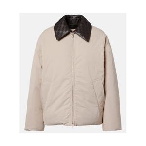 보테가베네타 인트레치아토 레더 트리밍 다운 재킷 P01099455