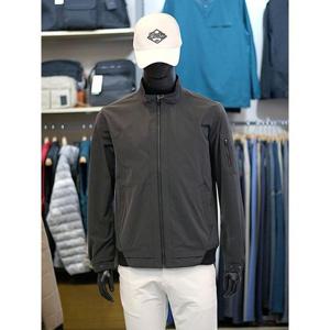 팜스프링스 세이브존03 팜스프링스 남성 골프 가을 밑단 시보리 배색 집업 점퍼 ASWJM243502GA