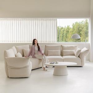 칼리 6인용 기능성 패브릭 모듈 카우치 소파