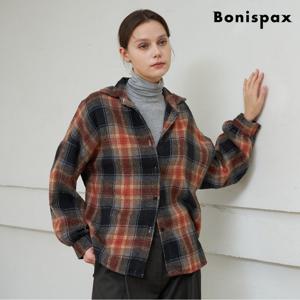 [보니스팍스]오버핏 체크 데일리 셔츠 (XP4BA048L0)