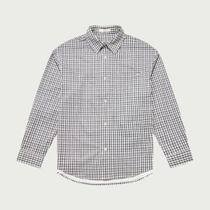 남성 폴리 오버핏 체크 프린트 셔츠_025(10540-020-811-25)