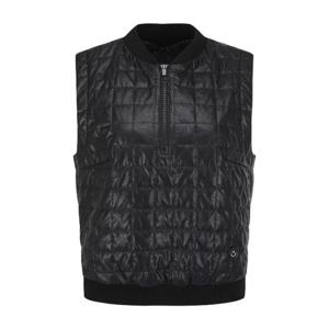 파리게이츠골프패딩 NQC 521E3JV282_BK 여성 페이크 레더 퀼팅 패딩 베스트