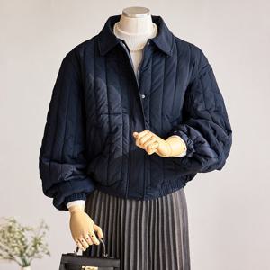 [커스텀에이블] 카라 세로 누빔 패딩점퍼_T2511PD004D