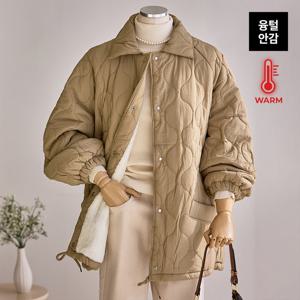 [커스텀에이블] 물결패딩 오버핏 패딩점퍼_T2511PD008D