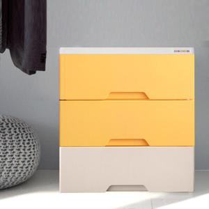 아트박스/보노하우스 모던플러스 투톤 서랍장 3단 와이드 수납