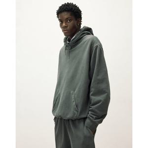 일꼬르소 25FW 워시드 에센셜 후드 티셔츠 차콜 그레이 IETS5F202CG