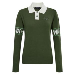 [와이드앵글]여성 CO 소매 포인트 폴로 스웨터 L Khaki(WWW25K71K7)