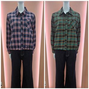 [수스]기모체크 스트링 셔츠 S254BSHA01_US