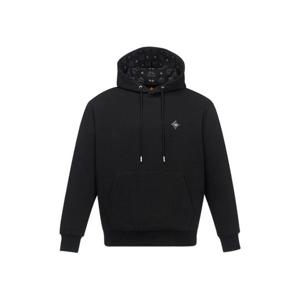 25 FW 엠씨엠 에센셜 폰테 로고 패치 후드티 MHAGSBC01BK TP444590505