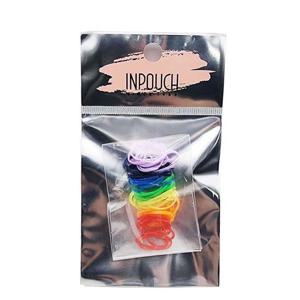 무지개 머리끈 소 50p 칼라고무밴드 대용량머리끈 헤어고무줄 헤어악세사리 헤어밴드 머리고무줄 헤어끈 신축성머리끈
