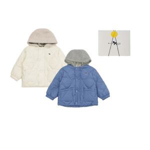 [블루독베이비]CR)플리스후드덕다운 점퍼A,B 45A19-114-01,45A1911402 출산백일돌