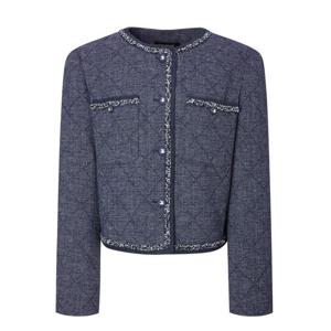 질스튜어트뉴욕   25FW 네이비 체크 자켓 JSJA5D200N2