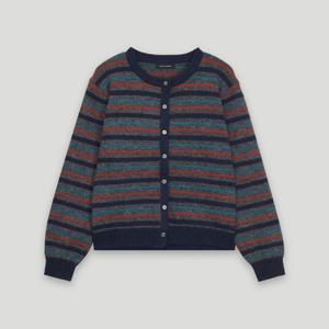 [코데즈컴바인]배색 단가라 니트 가디건 CKD-CD005WA