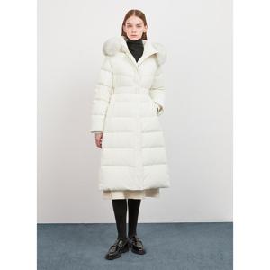 [시스티나]덕다운 폭스퍼 벨티드 퀄팅 롱 패딩-ASDJPO41010