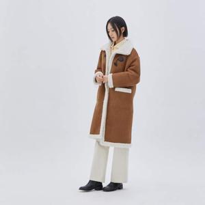 리버시블 롱 무스탕 코트  PR4MC081