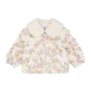 [프렌치캣(정상)]IV 무지개 프릴 퍼 자켓(Q55DCK020)