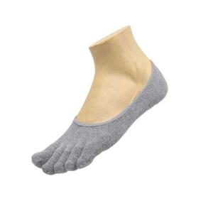 발가락 남자 그레이 남성용 3켤레 덧신 양말