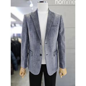 바쏘옴므 세이브존03 바쏘옴므 남자 블루그레이 코듀로이 캐주얼 자켓 WSAFZ3JK08A