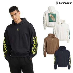 [스파이더] 공용 그래픽 기모 후드 티셔츠 SPHWCNHD303U