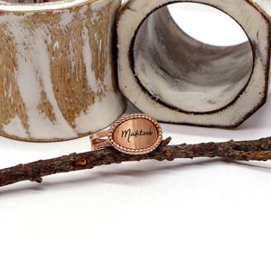 오팔하우스 14k 행운의 마크툽 이니셜 반지 OPGDR1006