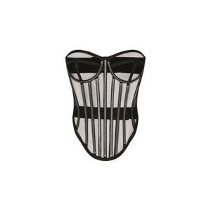 25 FW 돌체앤가바나 킴 돌체앤가바나 레이어드 셔츠 코르셋 탑 F777LTFLMFB TP432288489