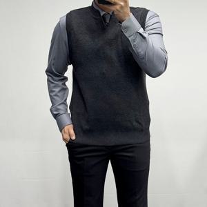 [바쏘옴므]25FW캐시미어혼방 슬릭 브이넥 니트조끼WSZ3-WV05-ACH