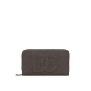25 FW 돌체앤가바나 DG 로고 지퍼 가죽 지갑 BP1672AT489 TP432293156