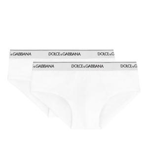 돌체앤가바나 로고 엘라스틱 밴드 코튼 브리프 2개 세트 M9C05J