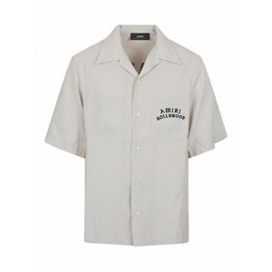 [AMIRI] 라프리마 남성 셔츠 Hollywood 볼링 AMSTCA1154271 화이트 /8